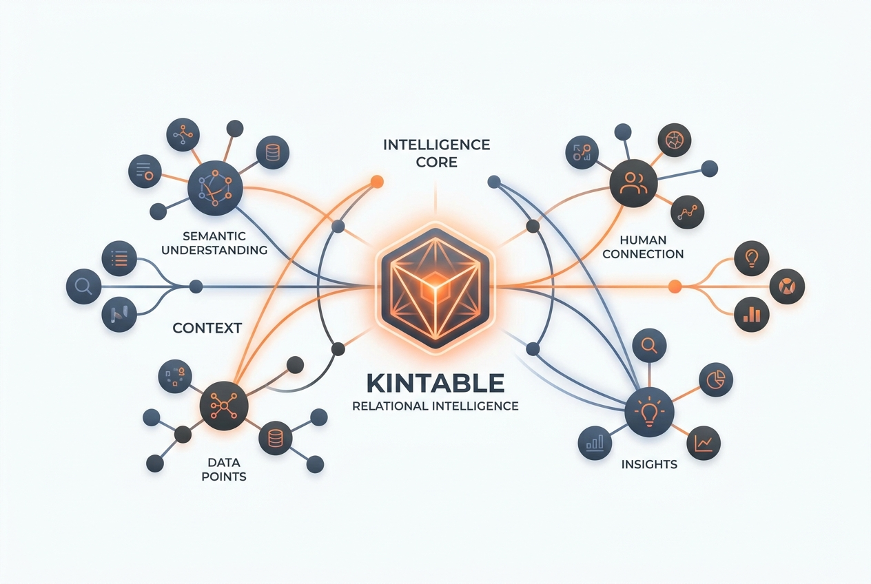 Kintable relational intelligence connecting workflows, context, and operational data