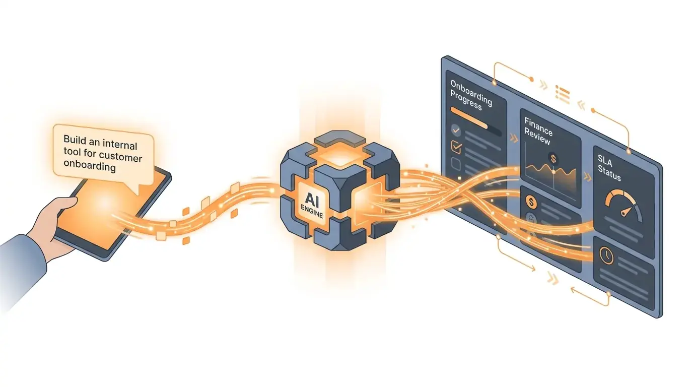 AI clearing the internal tool backlog with generated systems